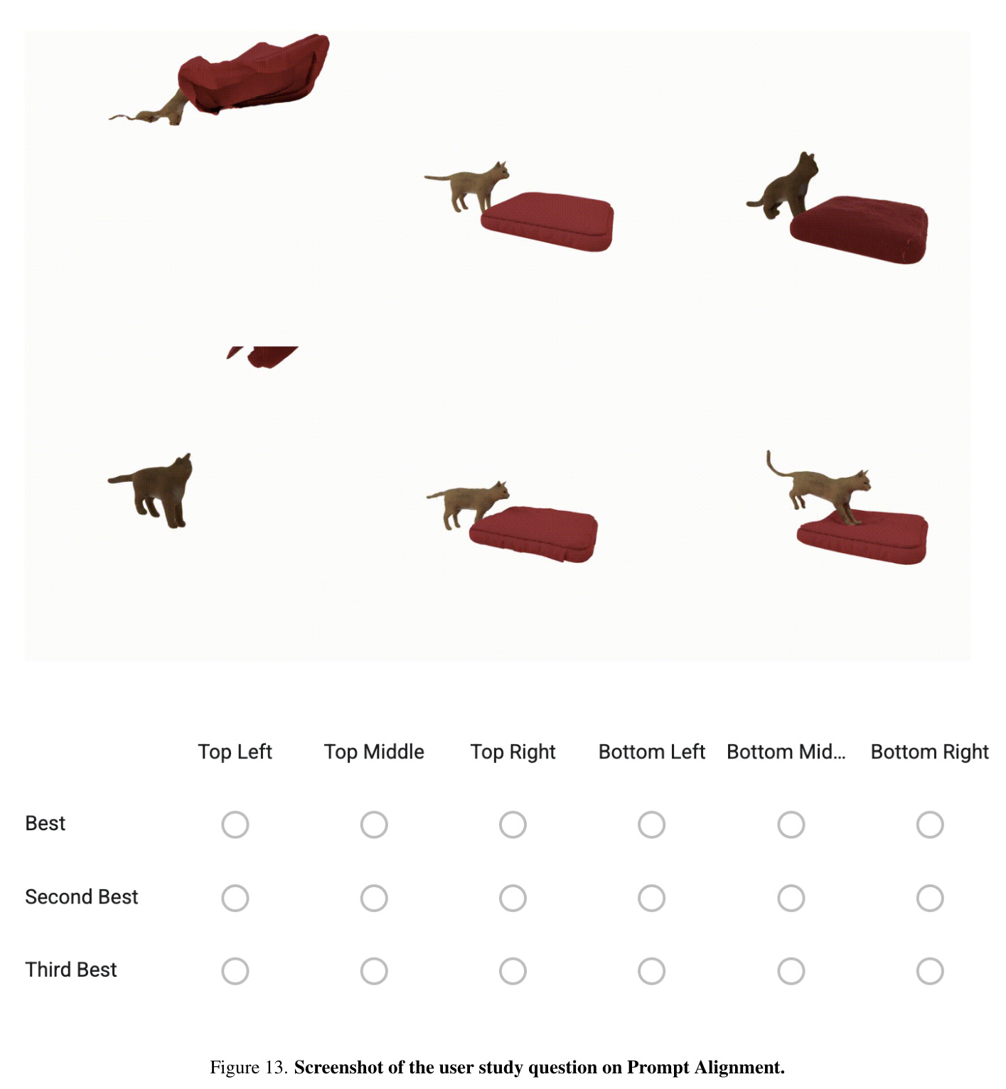 Failure Cases. The failure in the first row is due to limitations of the video generative model.