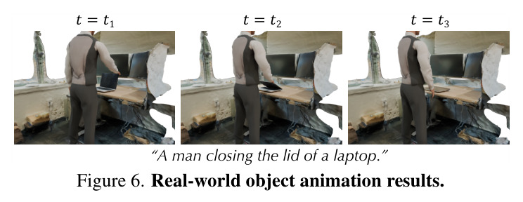 Qualitative comparisons. We compare our approach with several mesh animation methods.