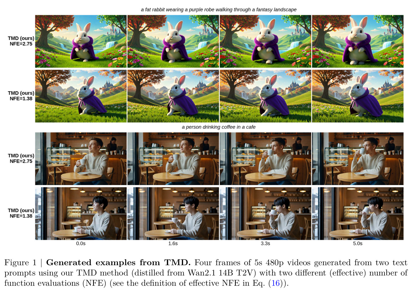Generated examples from TMD