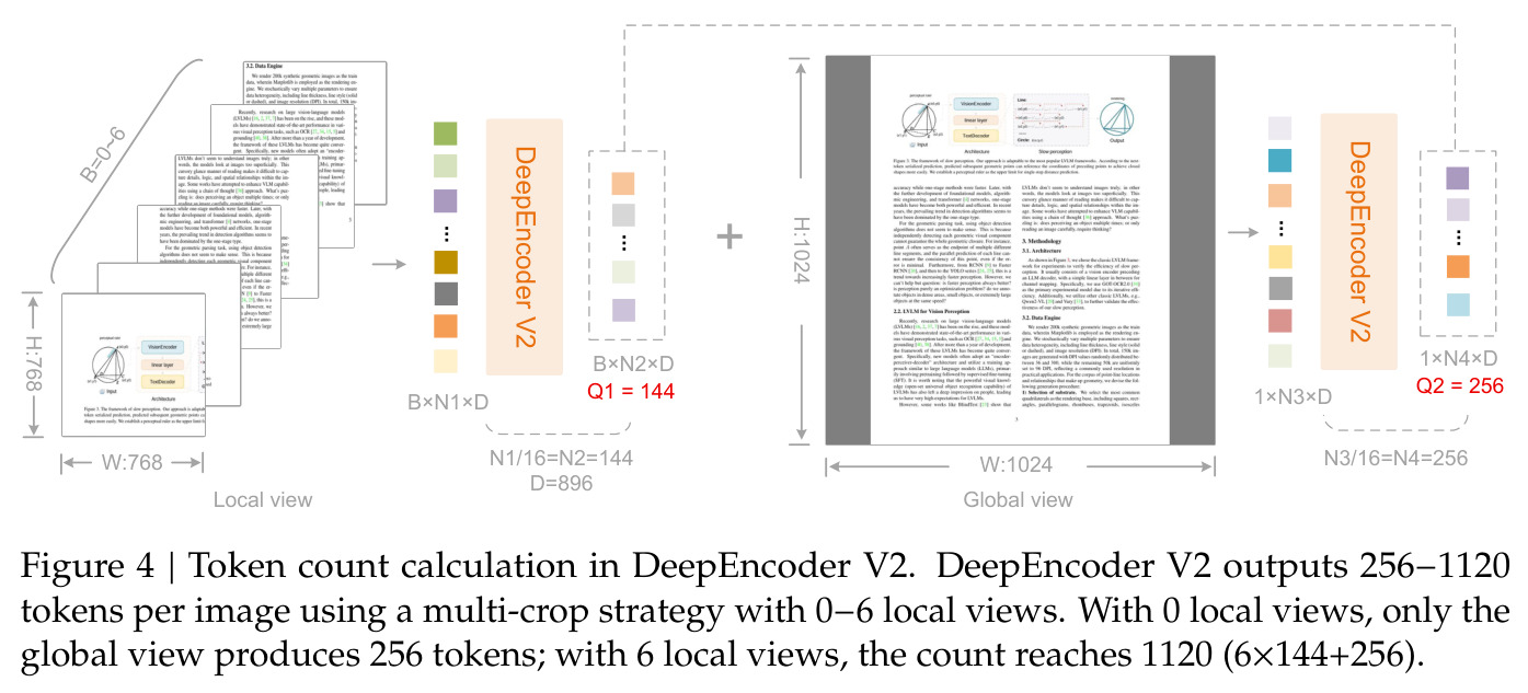 Token Count Calculation in DeepEncoder V2