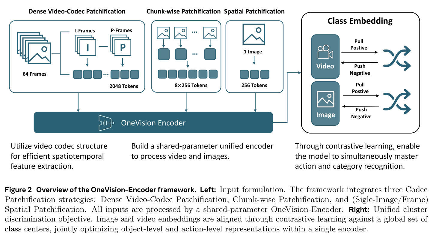 Overview of the OneVision-Encoder framework