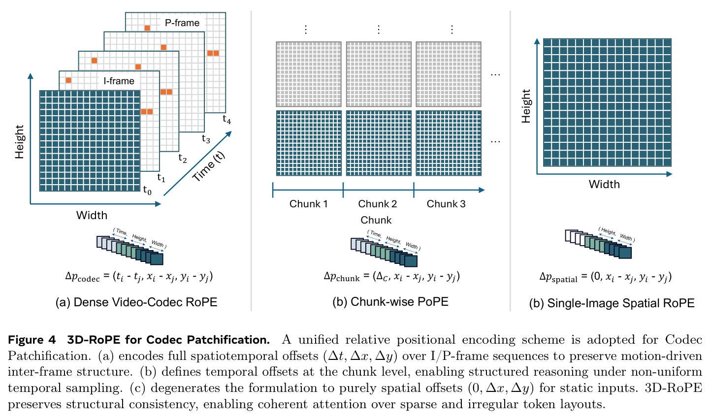 3D-RoPE for Codec Patchification