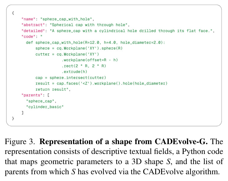 Representation of a shape from CADEvolve-G.