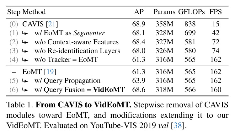 From CAVIS to VidEoMT