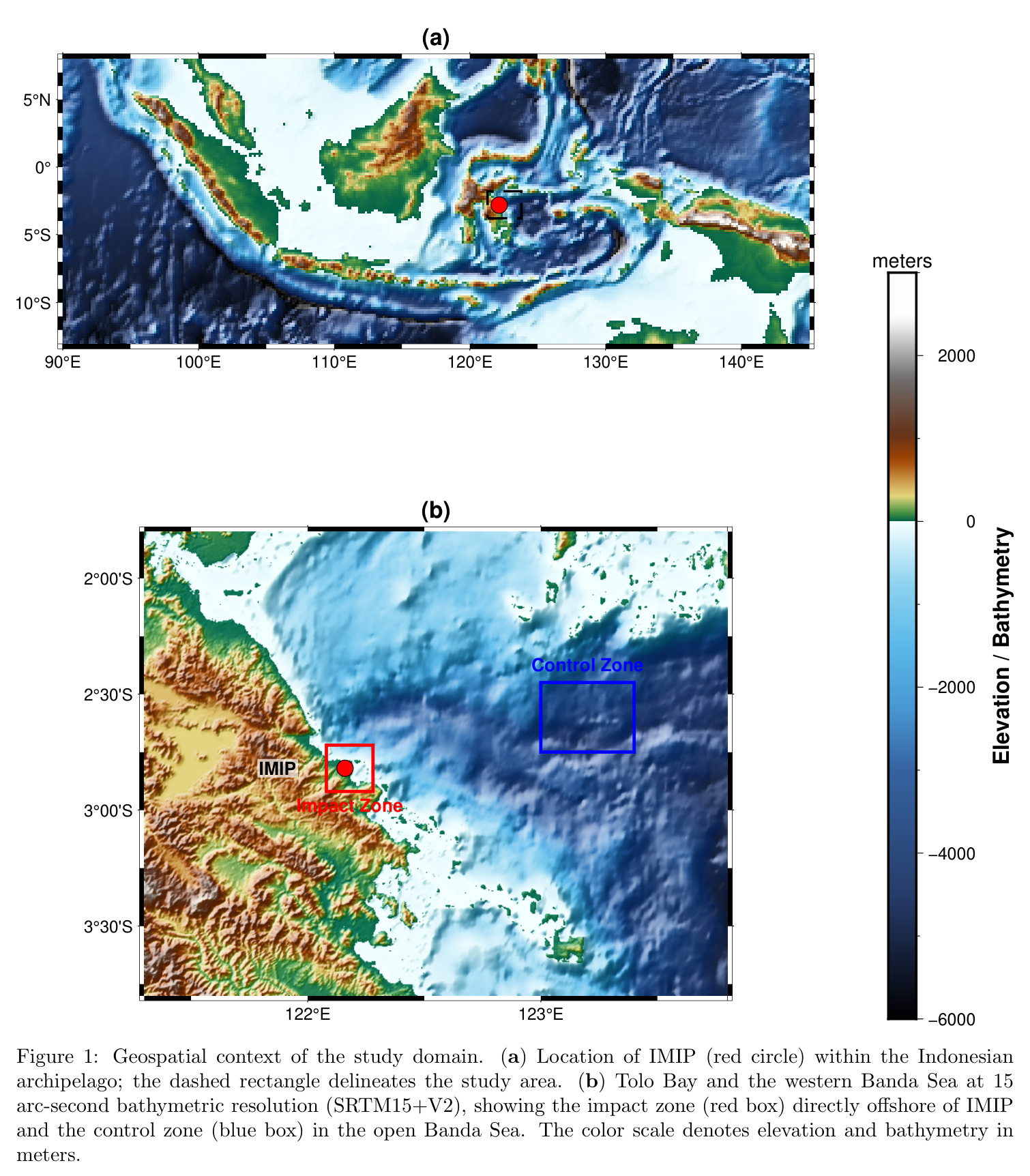 Geospatial context of the study domain.