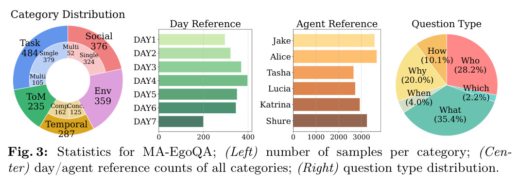 Statistics for MA-EgoQA