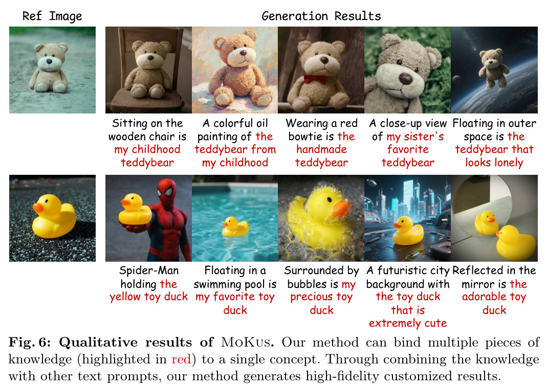 Qualitative results of MoKus.