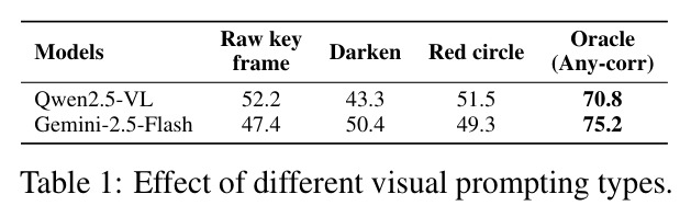 Effect of different visual prompting types.