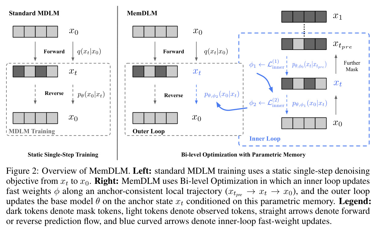 Overview of MemDLM.