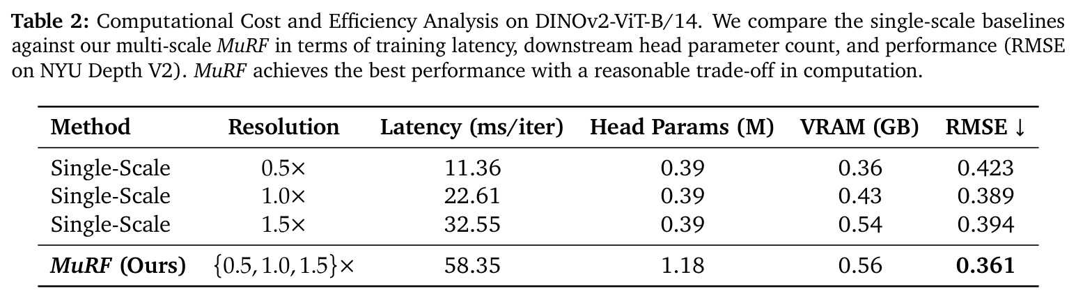 Computational Cost and Efficiency Analysis on DINOv2-ViT-B/14