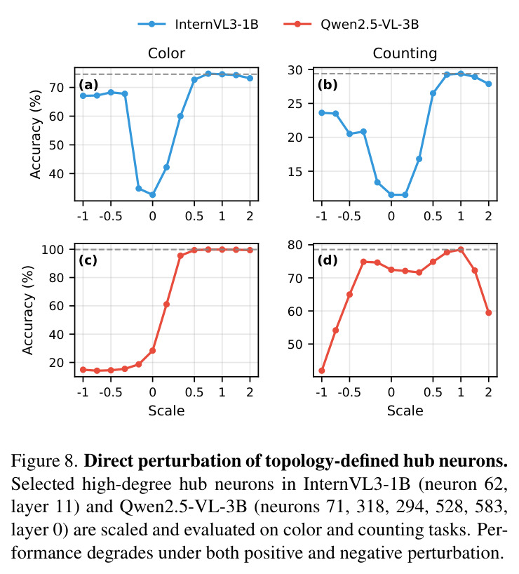 Direct perturbation of topology-defined hub neurons
