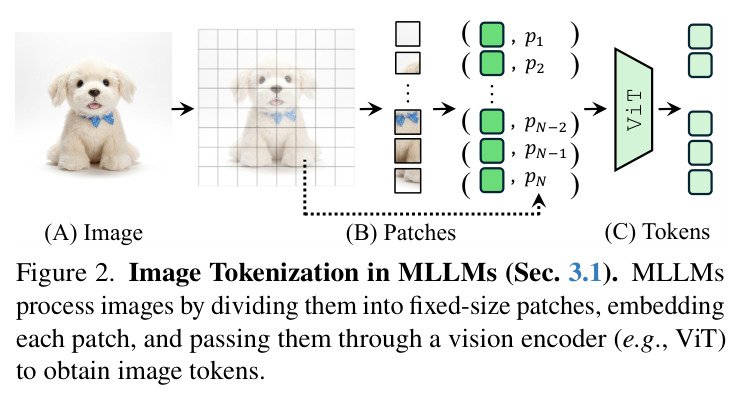 Warping Visualizations. We compare the warped results of pixel-wise warping, token warping, and the generative NVS output. The rightmost image shows the ground-truth target viewpoint. For token warping, we visualize the RGB image patches corresponding to each token for illustration only. Above each row, we provide the question Q from ViewBench, and below each image we show the response from Qwen2.5-VL when given the corresponding warped result. The camera motion from the source view to the target view is additionally supplied as part of the prompt.