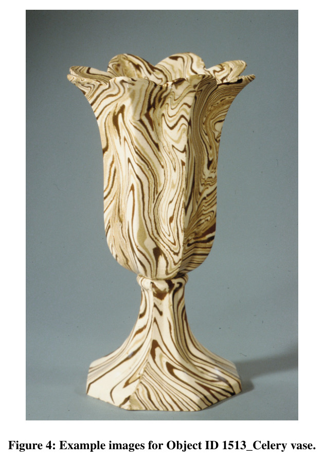 Example images for Object ID 1513_Celery vase.