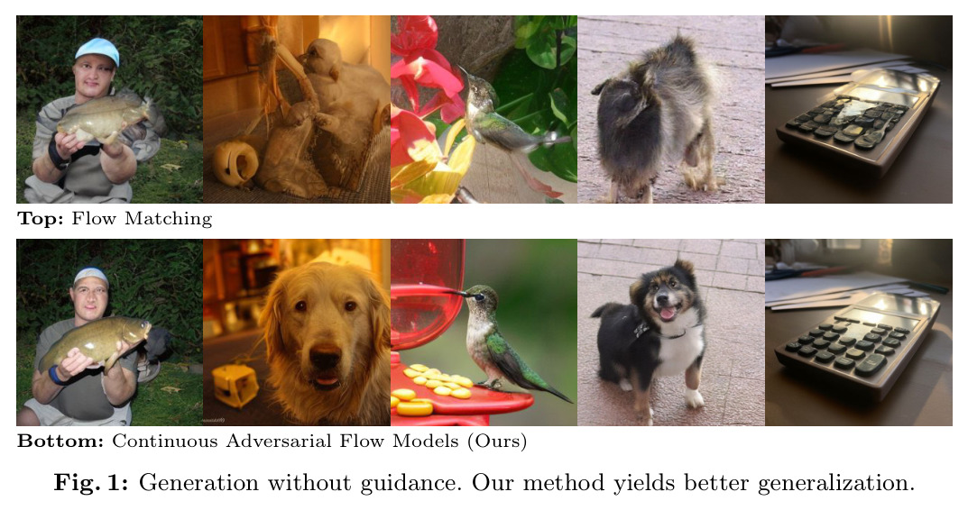 Generation without guidance. Our method yields better generalization.