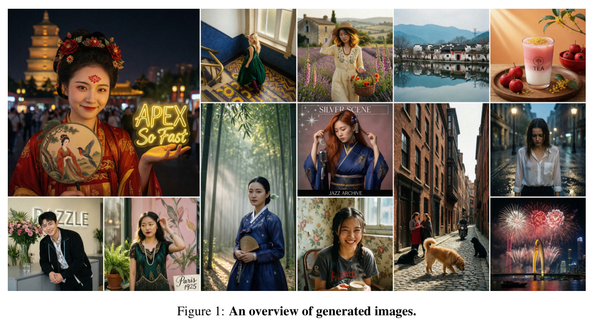 An overview of generated images.