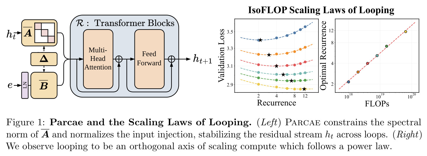 Parcae and the Scaling Laws of Looping