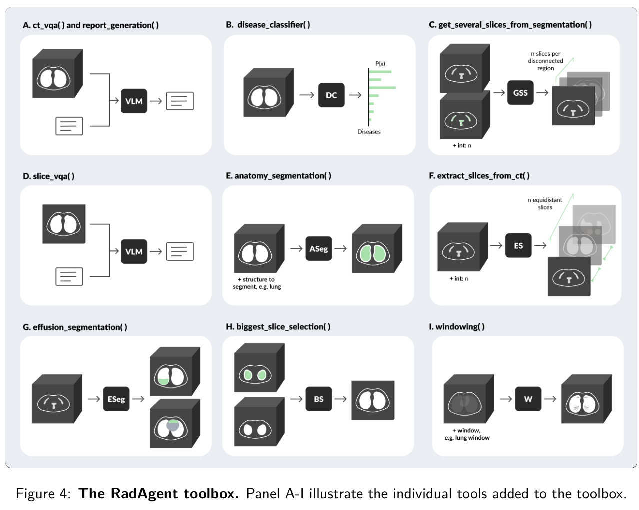The RadAgent toolbox