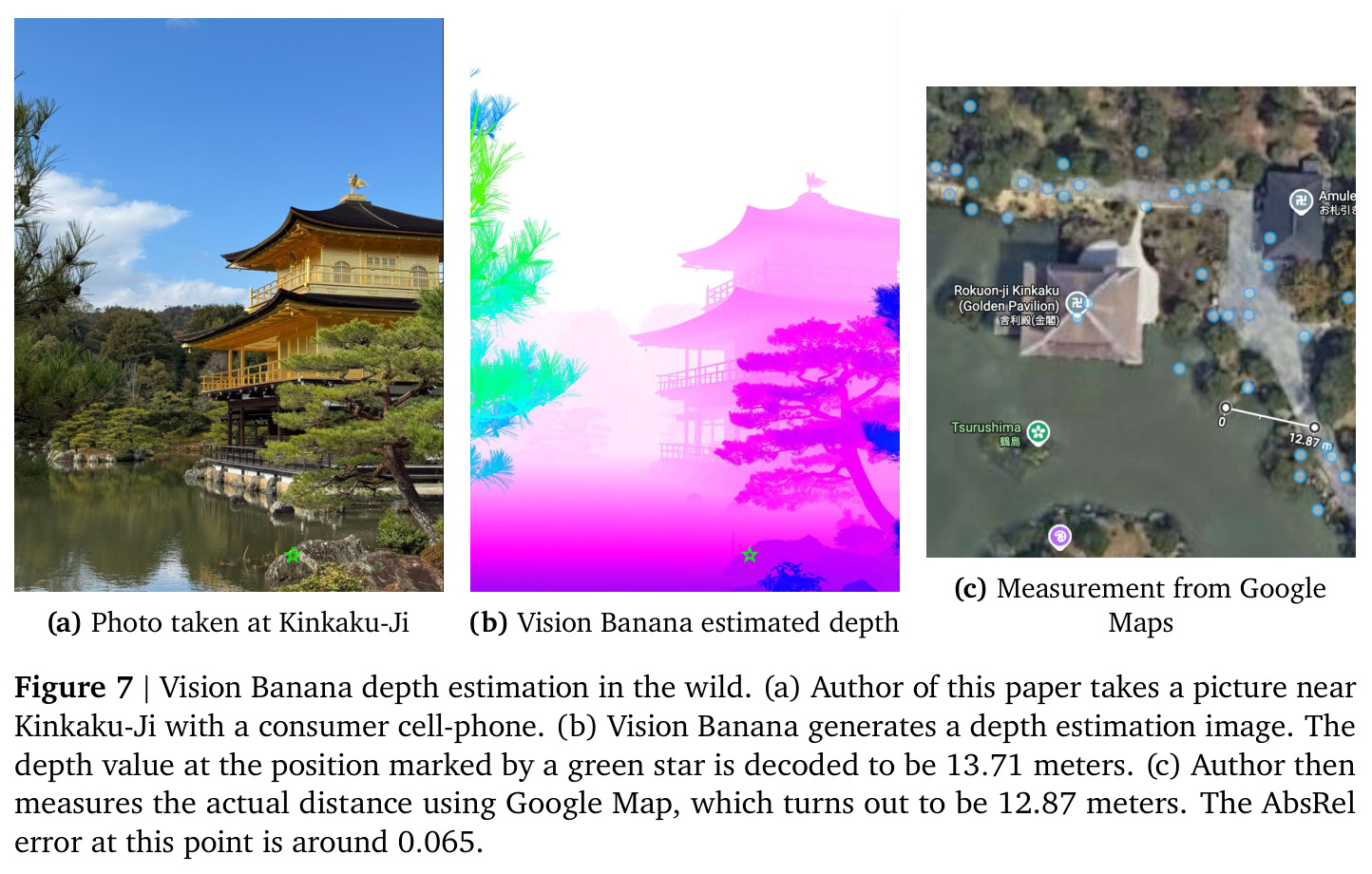 Vision Banana depth estimation in the wild.