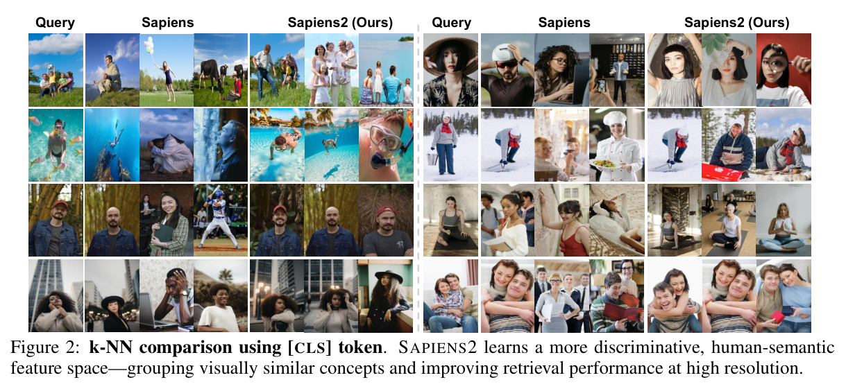 k-NN comparison using [CLS] token