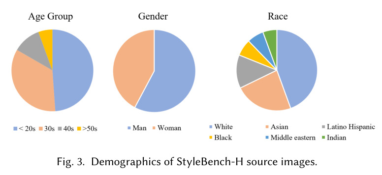 Demographics of StyleBench-H source images.