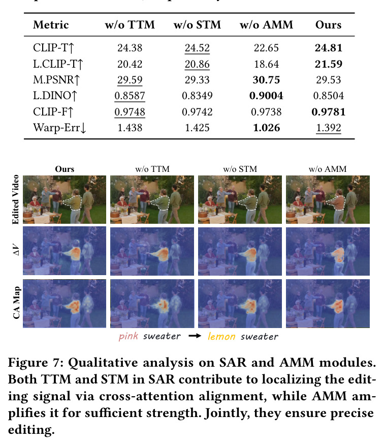 SAR 和 AMM 模块的定性分析