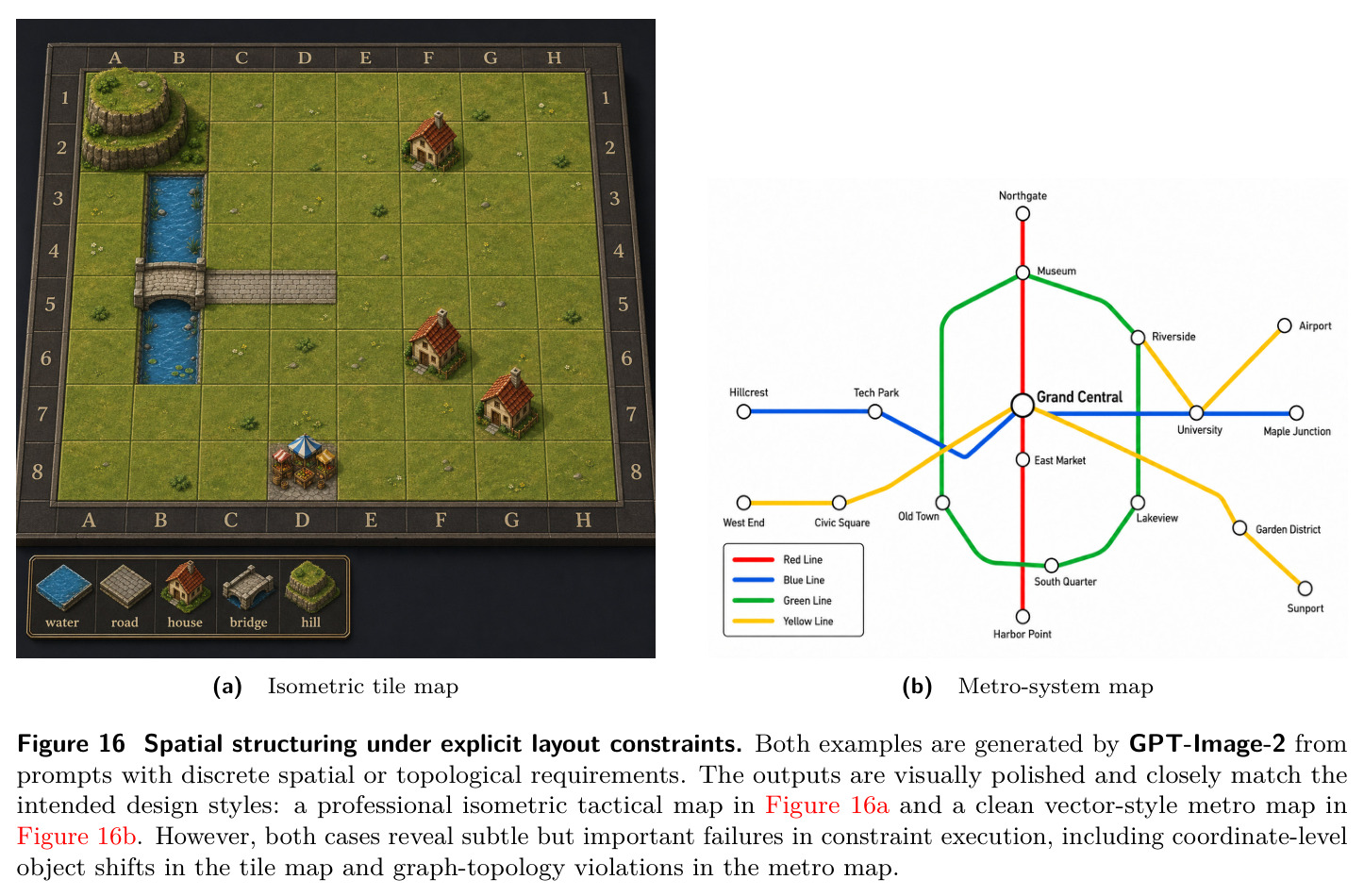 Spatial structuring under explicit layout constraints.