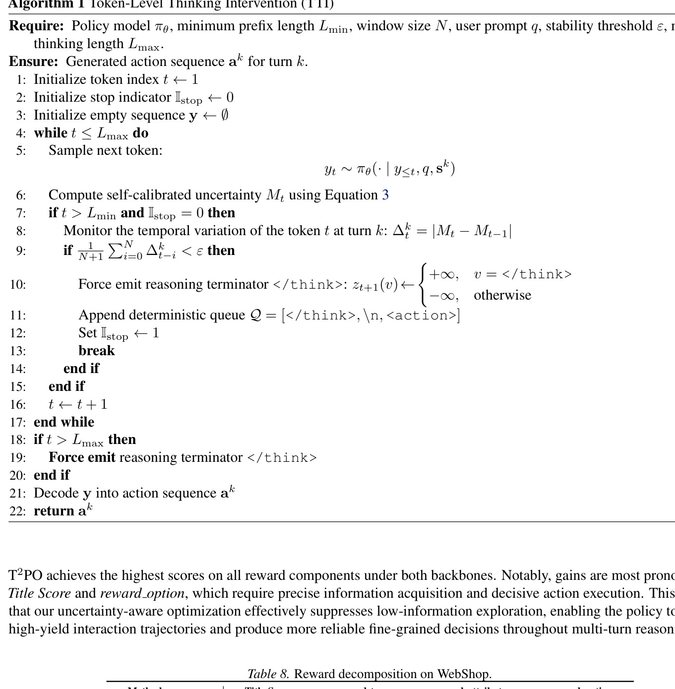 Key training hyperparameters for Agentic RL experiments