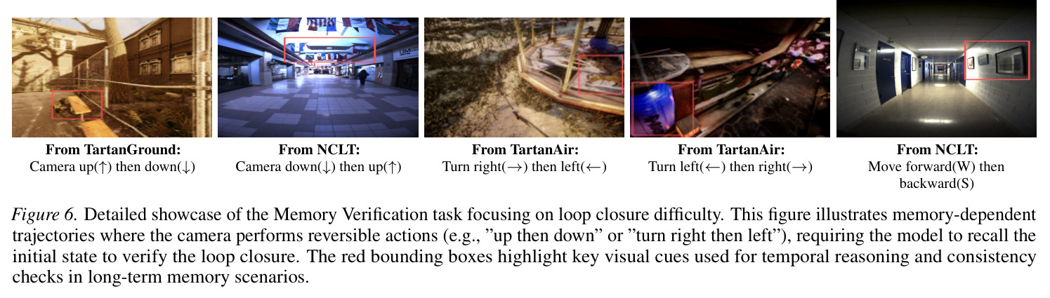 A detailed showcase of the Difference Verification task across four difficulty levels.