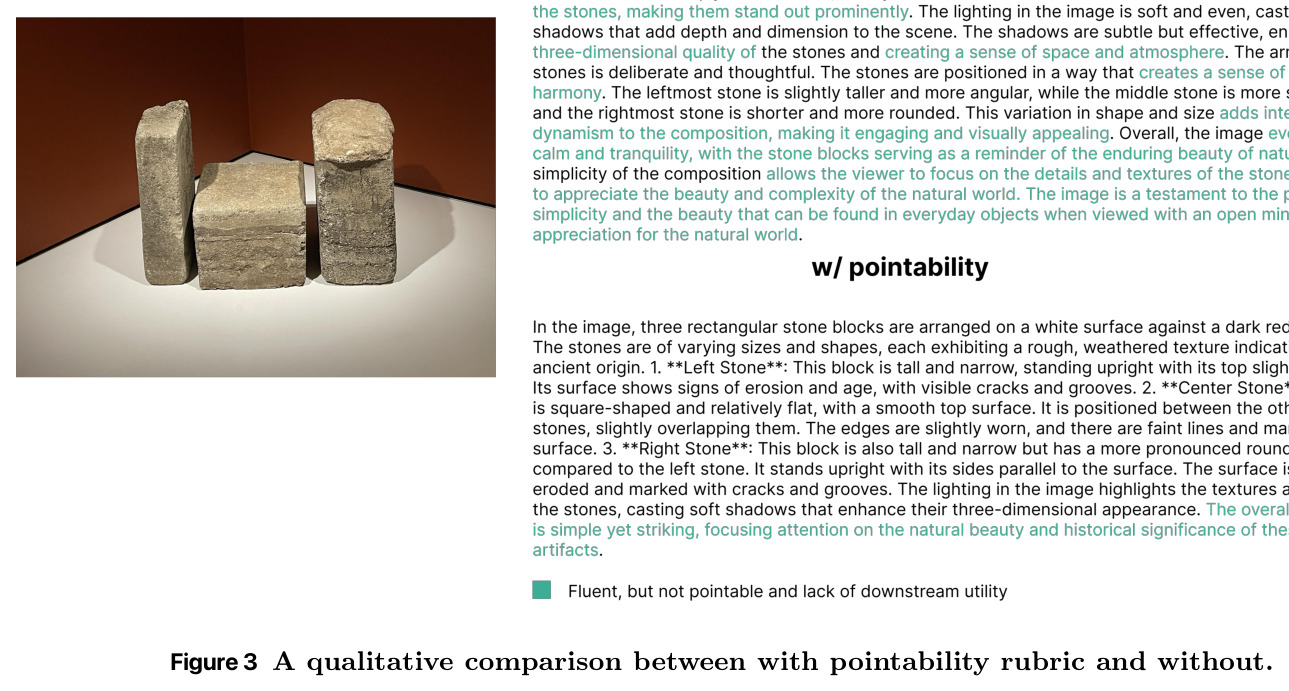 Pointability rubric 有/无对比定性分析