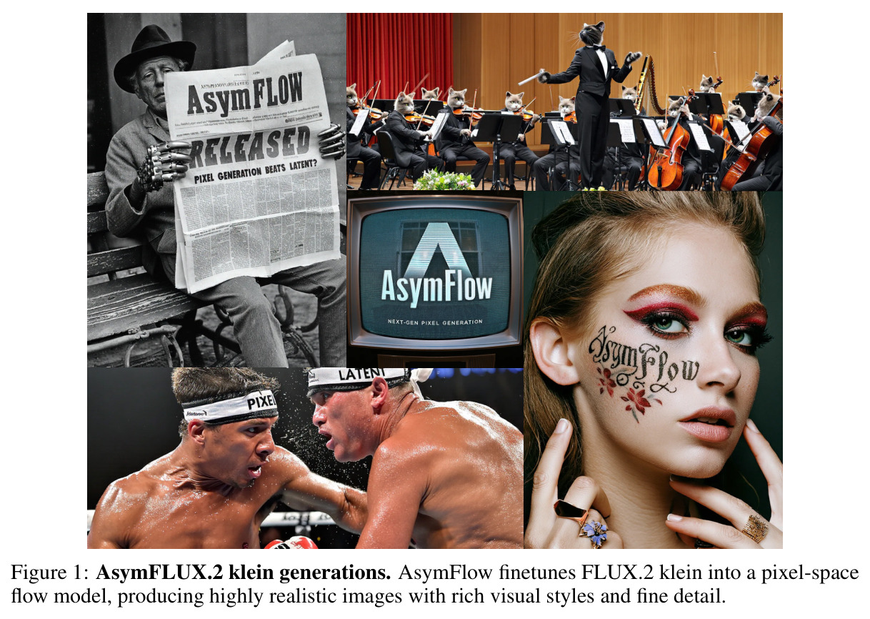 AsymFLUX.2 klein generations.