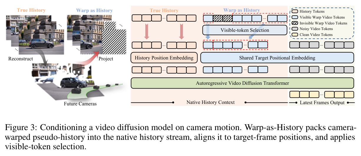 Conditioning a video diffusion model on camera motion.