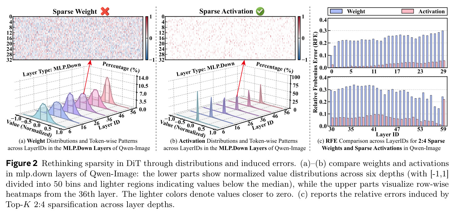 Rethinking sparsity in DiT through distributions and induced errors