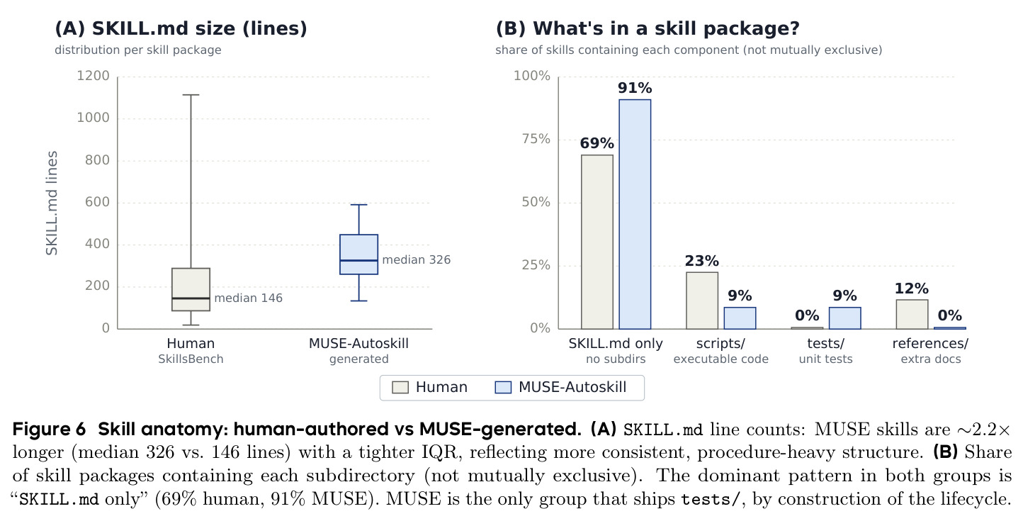 技能解剖：人类 vs MUSE 生成