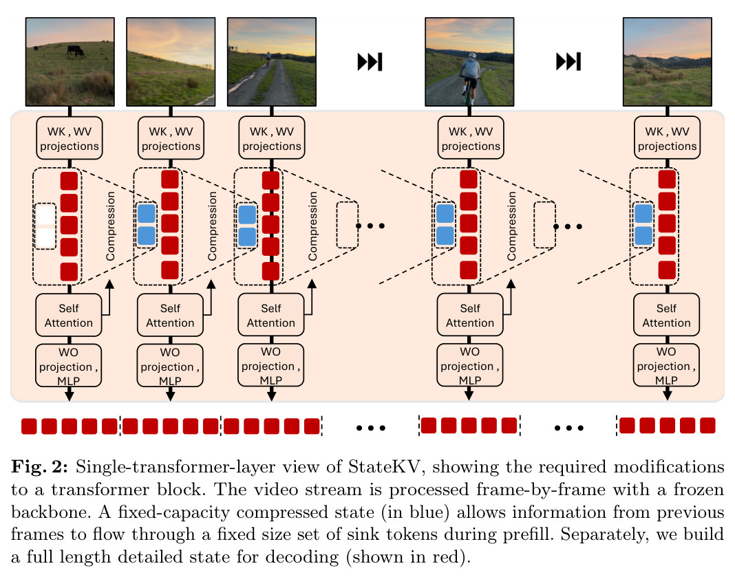 Single-transformer-layer view of StateKV
