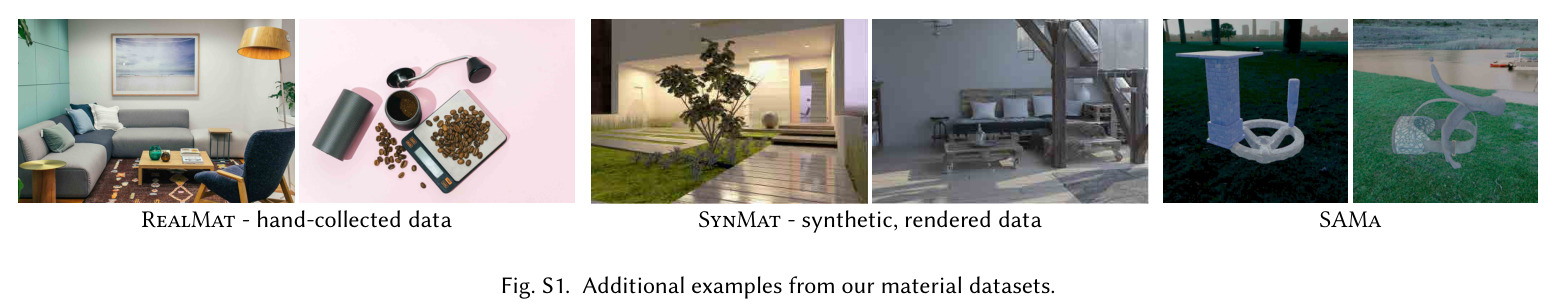 Our method, MAOAM, enables click- and text-based selection of both materials and objects via single model with a unified interface.