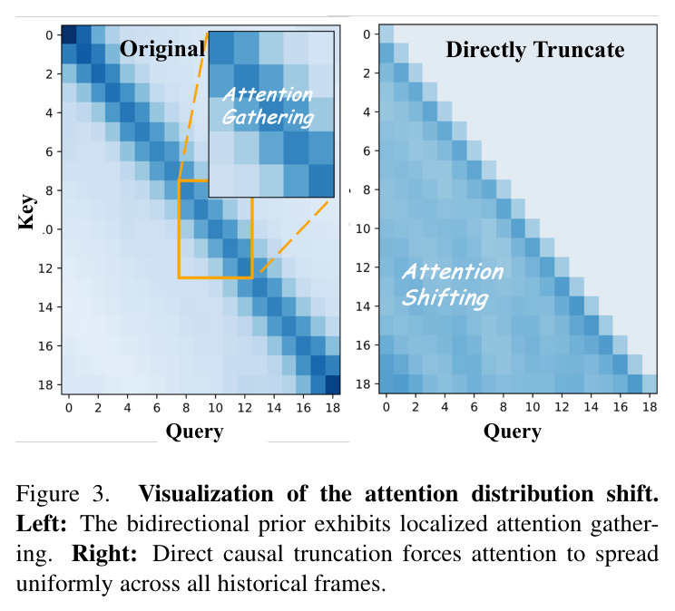 Visualization of the attention distribution shift.