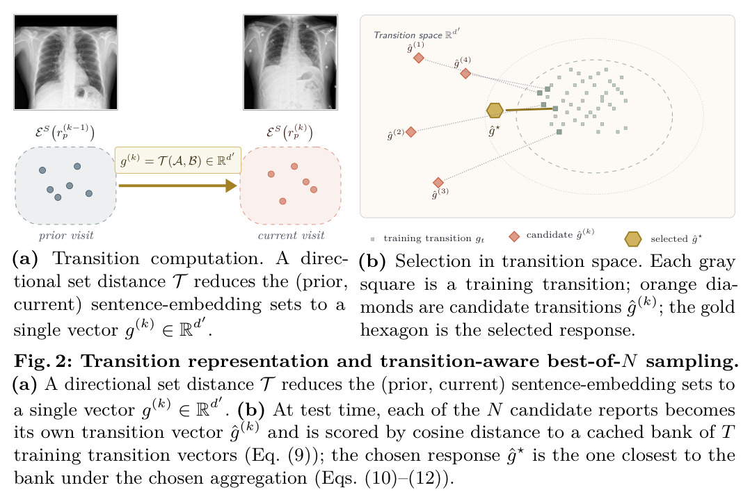 Transition representation and transition-aware best-of-N sampling.