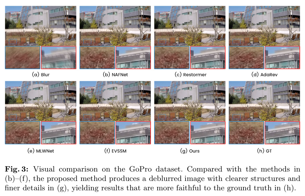 Visual comparison on the GoPro dataset
