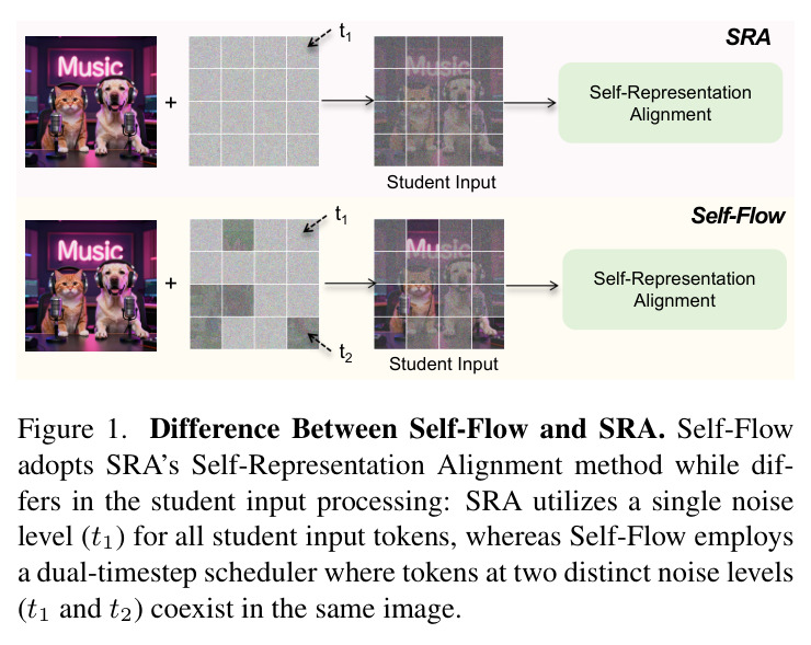 Difference Between Self-Flow and SRA