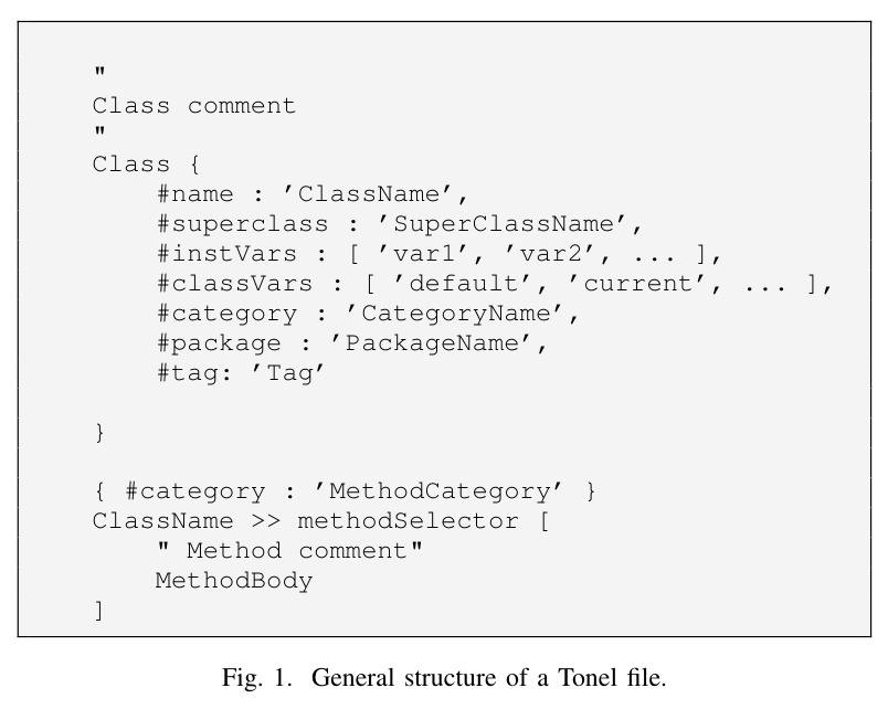 General structure of a Tonel file
