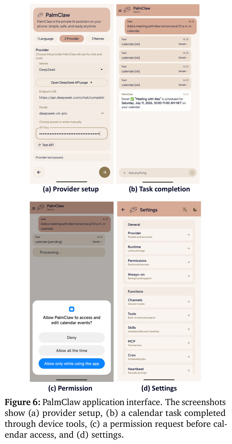 PalmClaw application interface