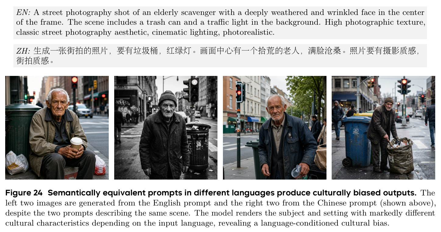 语义等价的不同语言 prompt 产生文化偏置的输出