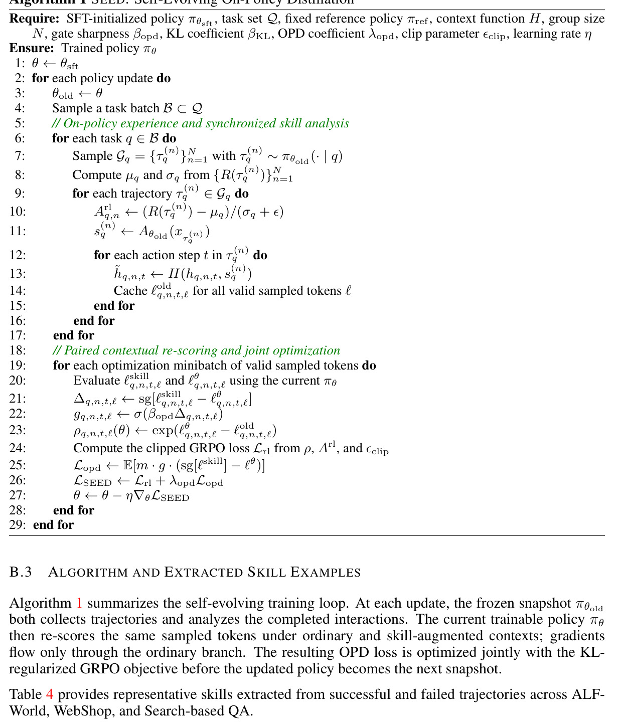 Episode-level skills extracted by the trajectory analyzer