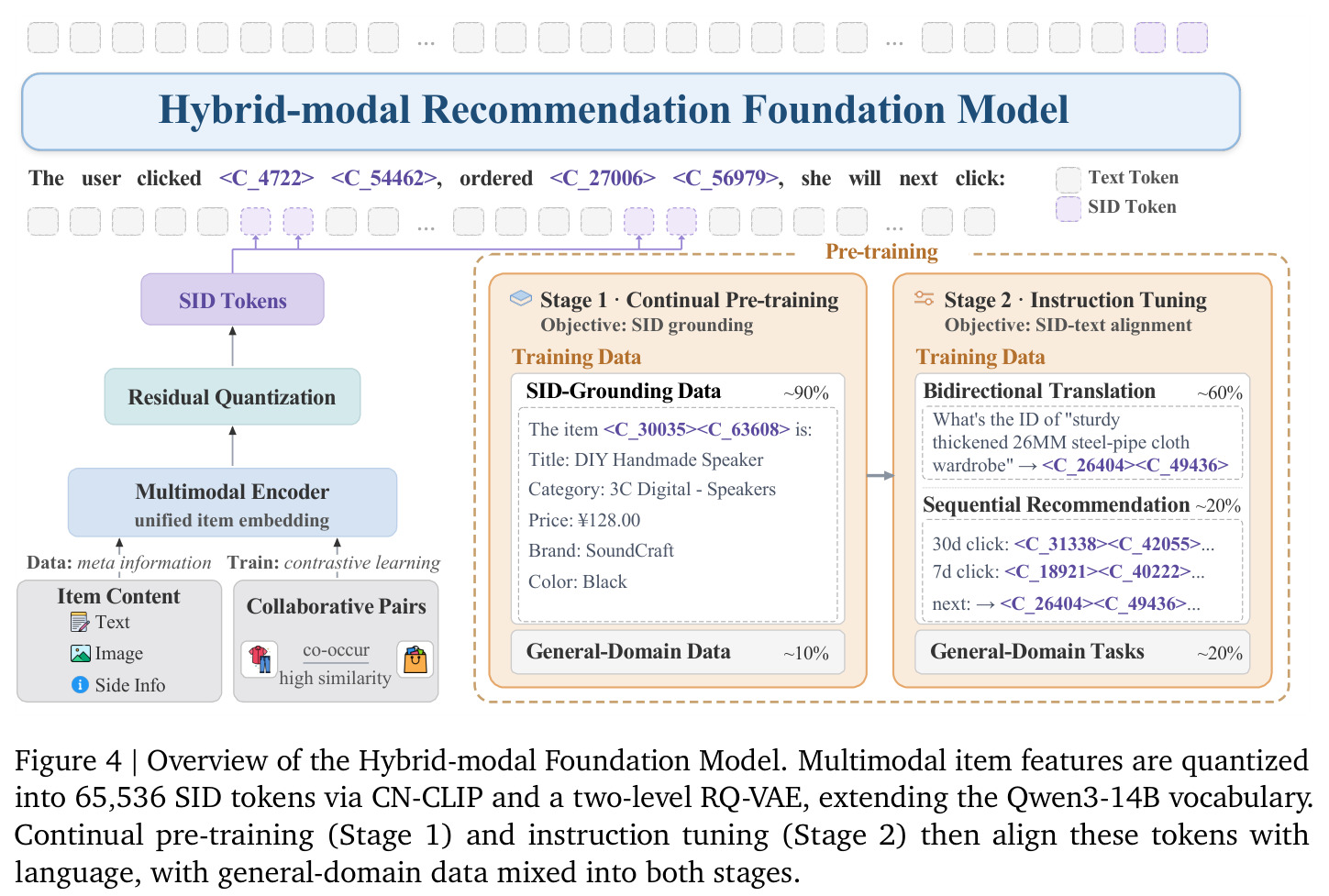Overview of the Hybrid-modal Foundation Model.