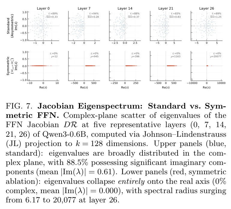 Cross-architecture symmetric ablation instability.
