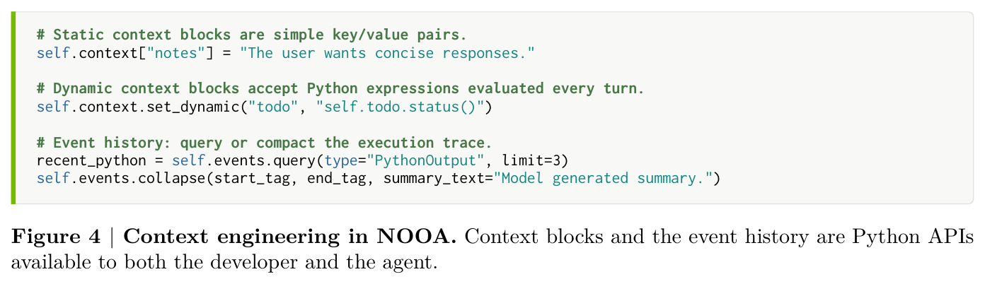 Context engineering in NOOA.