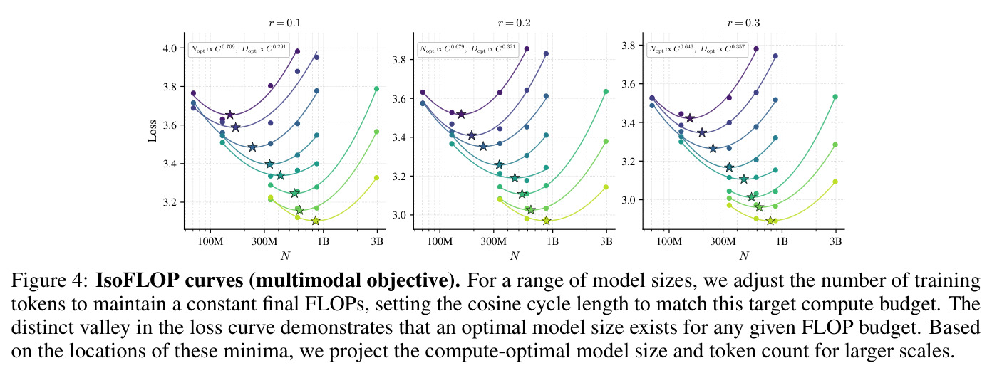 IsoFLOP curves (multimodal objective)