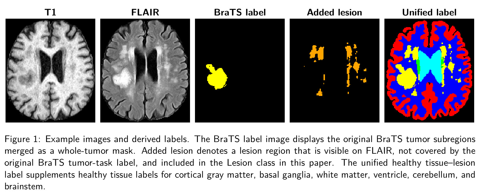 Example images and derived labels.