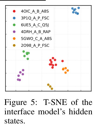 T-SNE of the interface model's hidden states