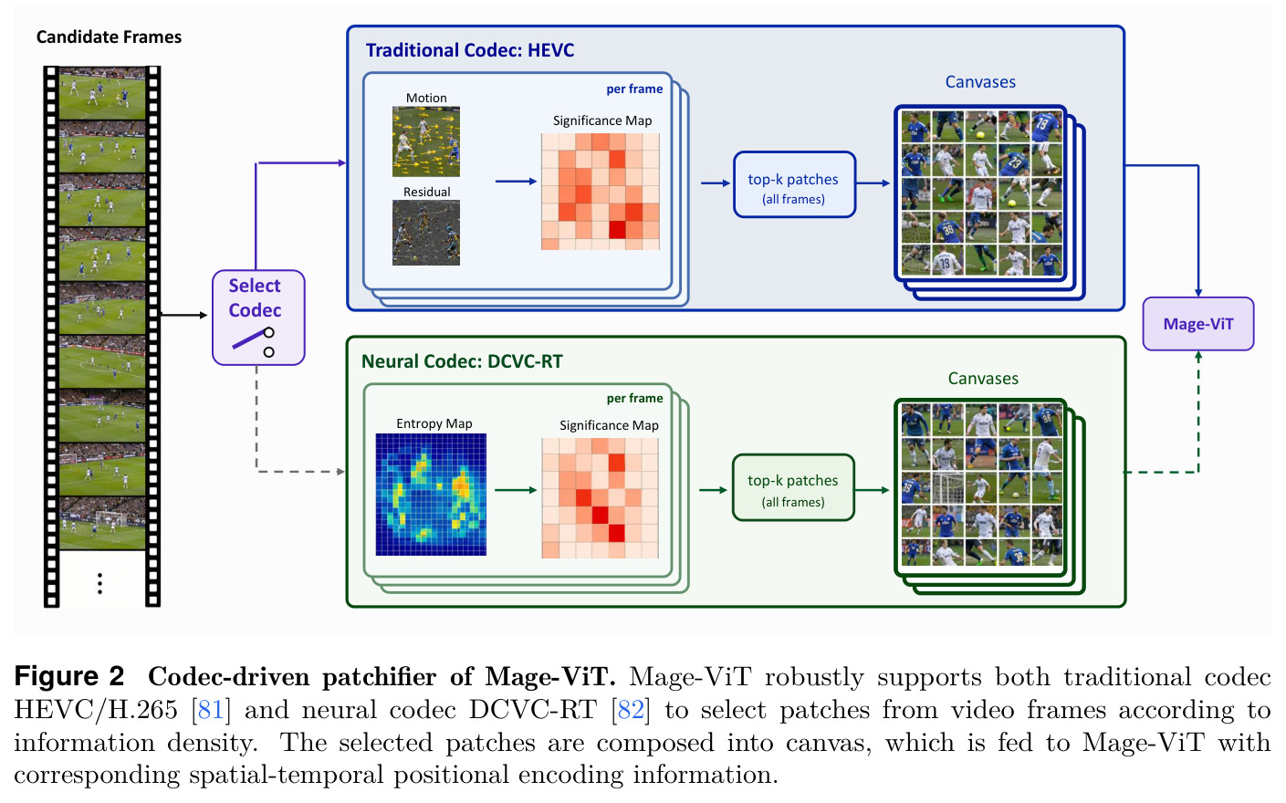 Codec-driven patchifier of Mage-ViT